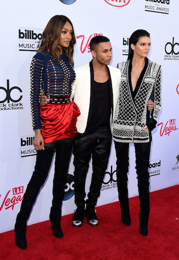 Illustration for article titled Why Did KUWTK Blur Out Jourdan Dunn and Olivier Rousteing’s Faces?